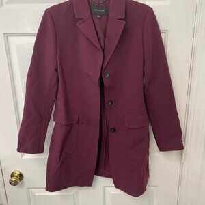 Ann Taylor Long Burgundy Jacket